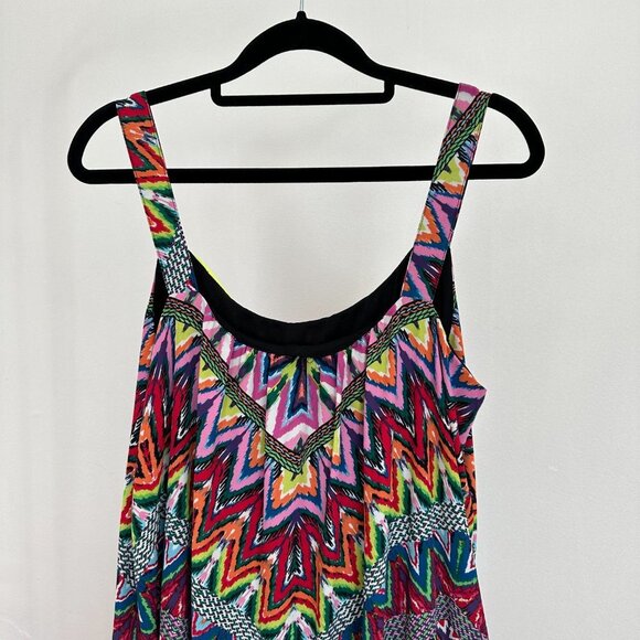 Handkerchief Hem Maxi Shift Dress - Picture 8 of 13